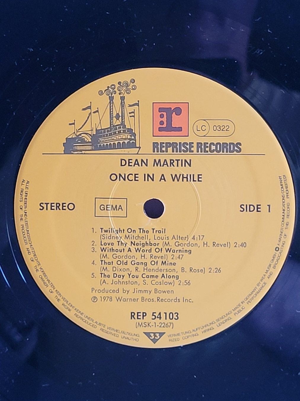 Dischi in vinile: Vinyle Dean Martin Once in a While 33t – Usato da la Chaux-de-Fonds venduto da Lampe 2