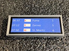 1 x  Rhb Bahnhof Abfahrtsanzeiger Wand vers. SPUR G‪‪