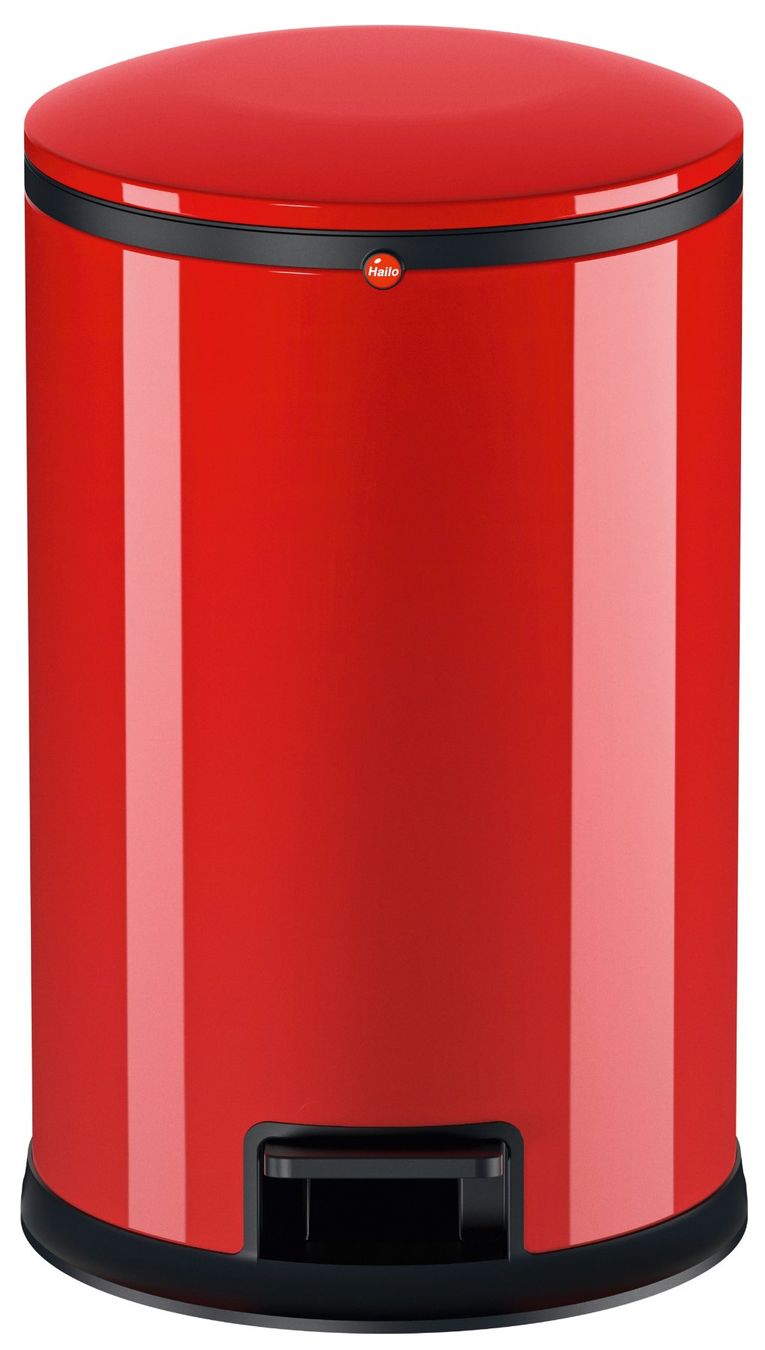 Hailo Abfalleimer: Hailo Treteimer Pure M rot – Neu und originalverpackt aus Erlinsbach von Home-World