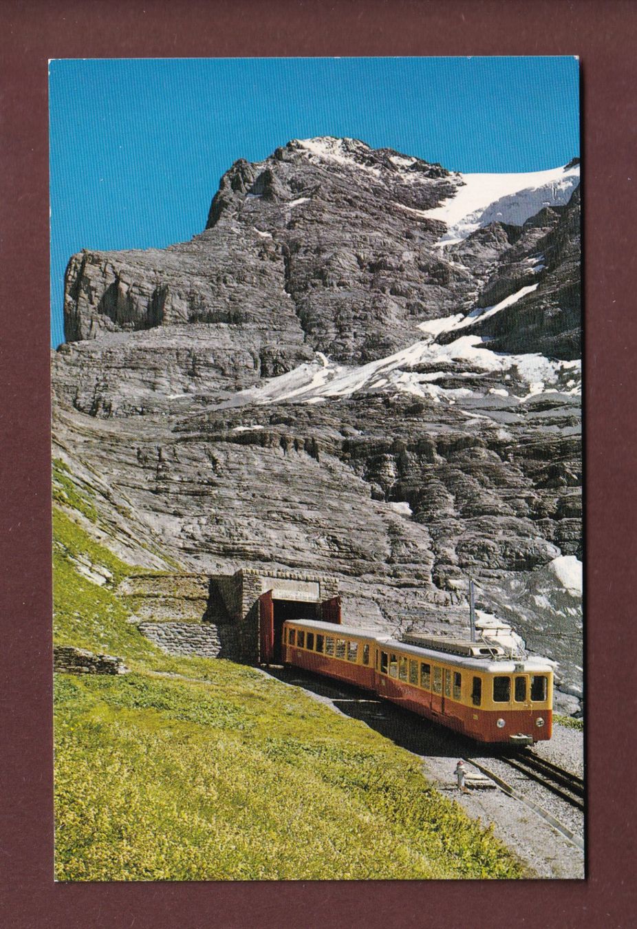 Cartoline postali: JUNGFRAUBAHN - Eigergletscher – Usato da Pully venduto da nicecards