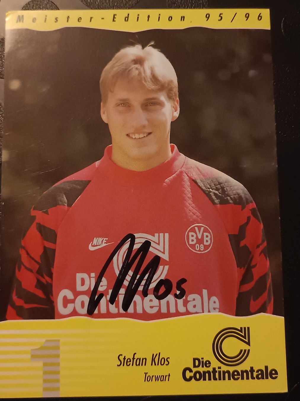 Autogramme: Stefan Klos - BVB 95/96- Borussia Dortmund – Gebraucht aus Menziken von Artographs