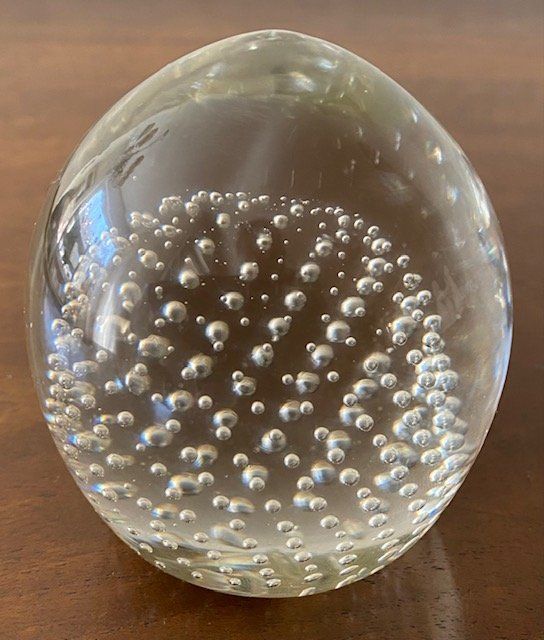 Bicchieri: Briefbeschwerer Paperweight Glas mit Luftblasen – Difettoso da Zürich venduto da kaegret