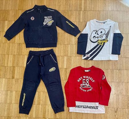 Trainingsanzug und Langarm T-Shirts Hot Wheels Gr 104/110