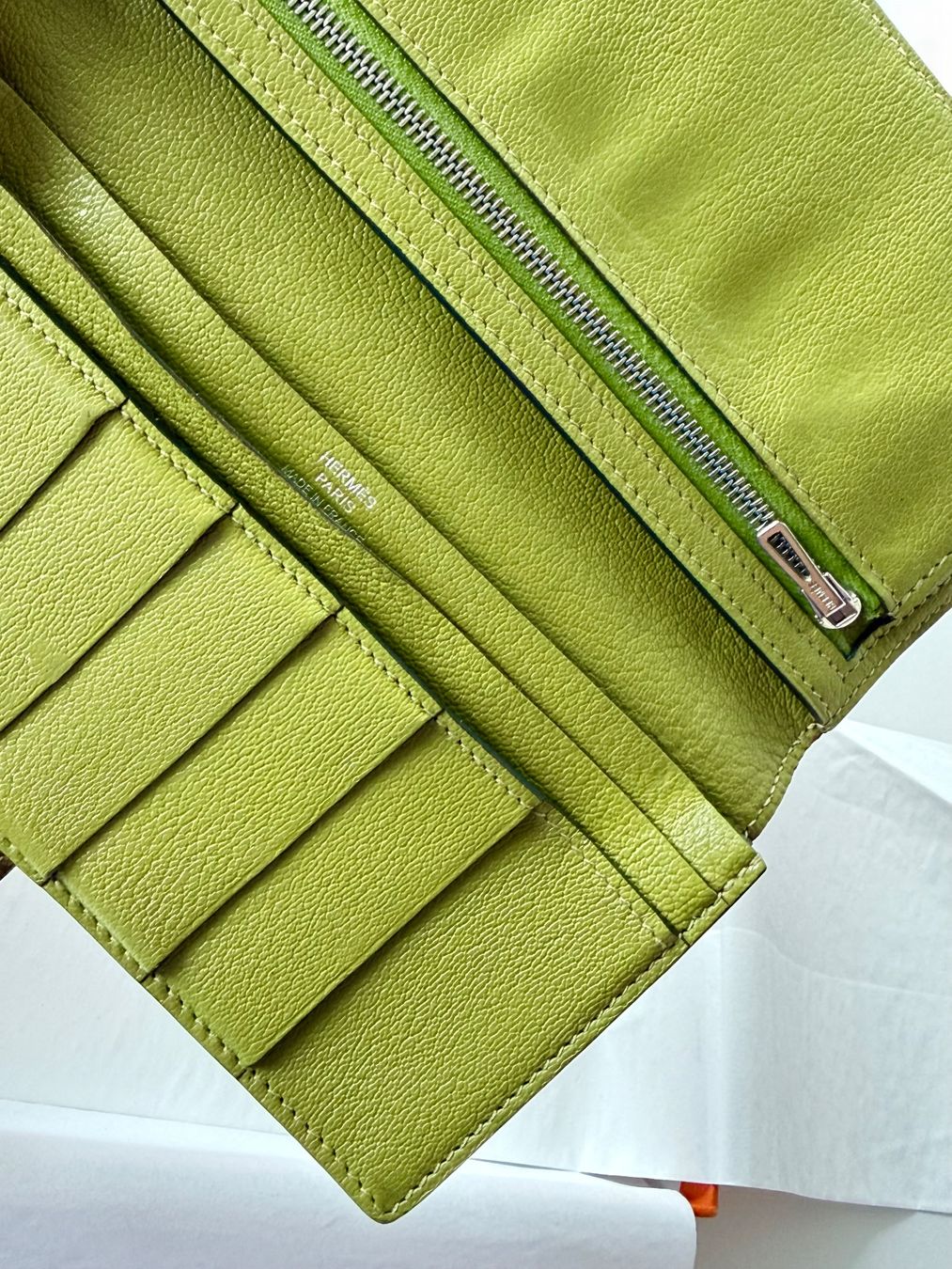 Hermès Portafogli: Hermès béarn Soufflet   Wikii  strauß – Nuovo (secondo la descrizione) da Schaffhausen venduto da Sotherbyss 4