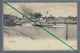 Luzern. Bahnhofquai. Dampfschiff 'Victoria'.