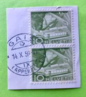 Nr.299 Technik und Landschaft 1949 mit Stempelt Gais