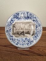 Zierteller - Steingut - 2-farbiger Umdruckdekor - Mannheim