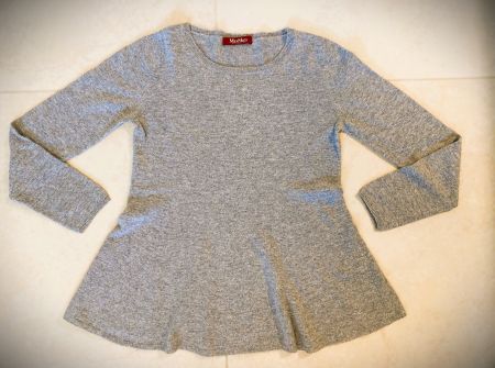 Max Mara Studio Cashmere Strickpullover grau meliert M