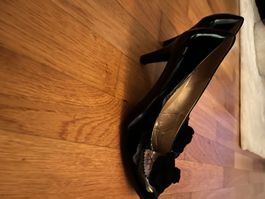 Gabor Lack Pumps, Schwarz, Grösse 7 / 40, für Herbst!