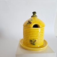 Goebel Honigtopf W. Germany 70er, 10cm, Vintage, Bienenstock