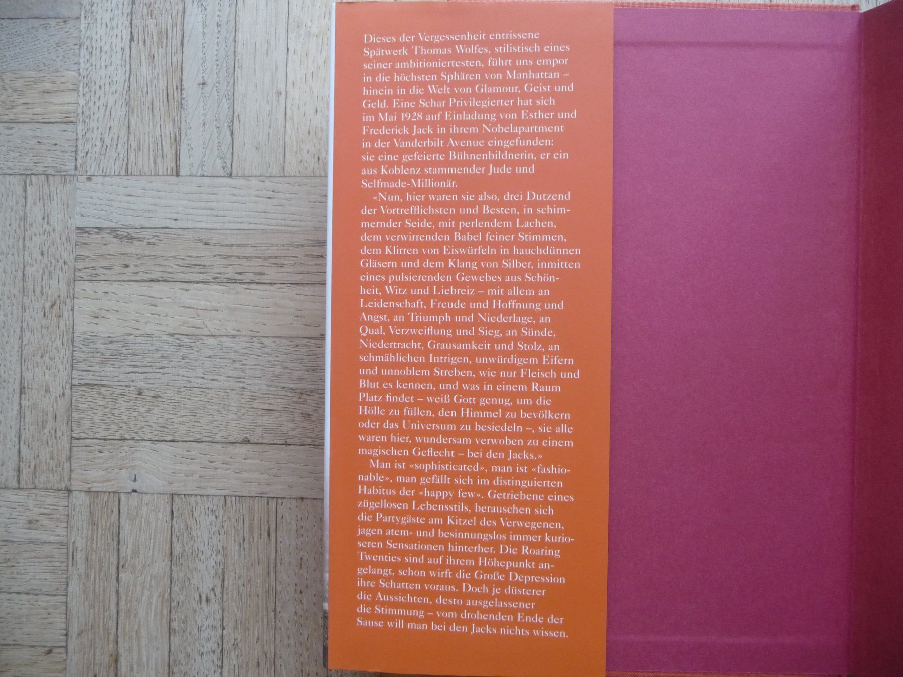 Libri: Thomas Wolfe, Die Party bei den Jacks – Usato da Zürich venduto da Edje 2