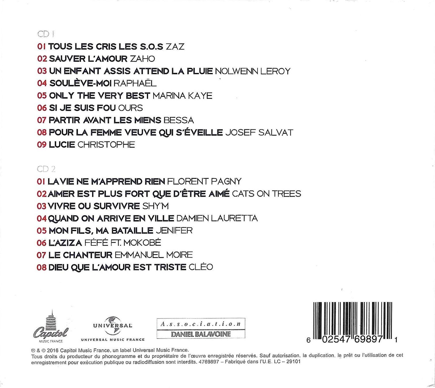 CD: Balavoine(s) 2 CDs Digipack – Usato da Savagnier venduto da Ne2065 1