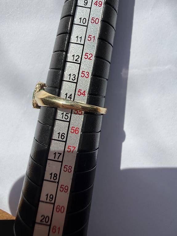 Anelli: Eleganter Smaragd Ring mit Diamanten – Usato da Thalwil venduto da han_2b8c 6