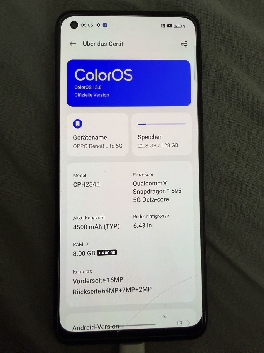 Oppo Telefoni cellulari / Smartphones: Oppo Reno8 Lite 5G – Usato da Menznau venduto da cor_jbs5 2