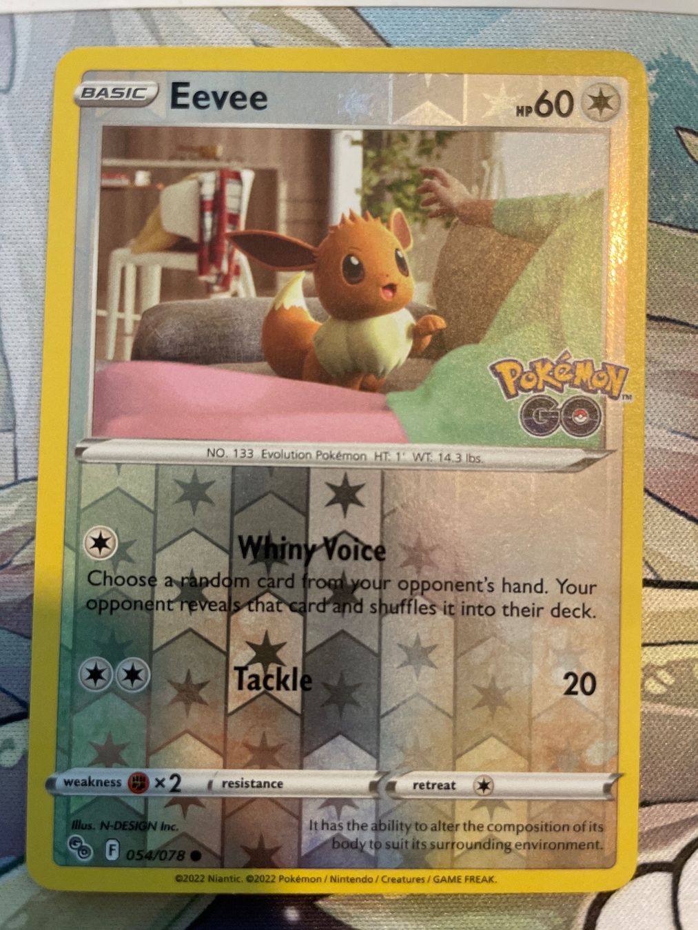 Pokémon Sammelbilder & Trading cards: 054/078 Eevee reverse holo Pokemon Go En Evoli – Gebraucht aus Niederweningen von rimicanardo 1