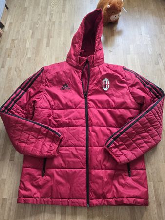Veste Adidas Milan Vintage, Taille L, Rouge/Noir, parfait