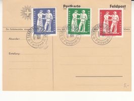 Territorial-Truppen Wi 64 - 66 auf Karte Feldpost