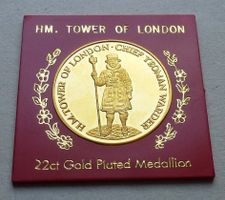 Vergoldete Medaille ++ Tower of London