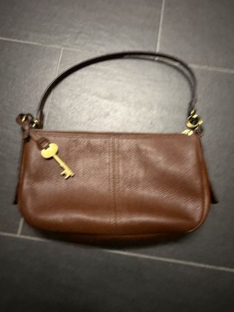Fossil Handtasche Leder braun guter Zustand