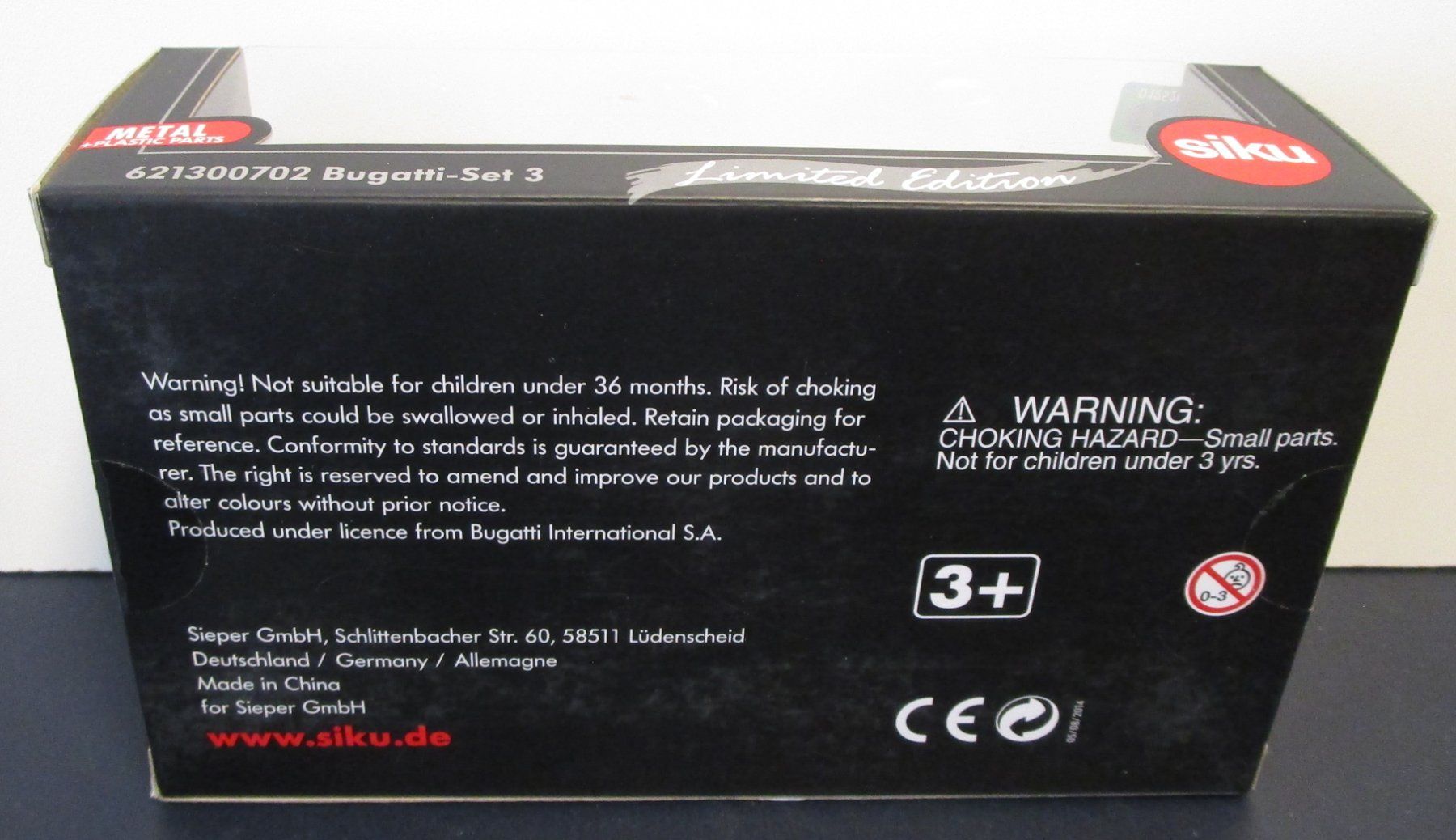 Siku Modellini d'auto: SIKU 3 BUGATTI SET 3 LIMITED ÉDITION – Nuovo e nell'imballaggio originale da Chêne-Bourg venduto da breno56 1