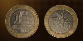 Frankreich 10 Francs 1991 Münze