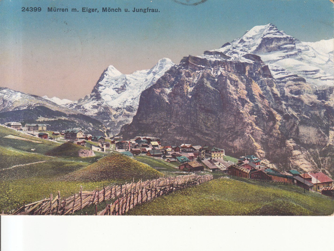 Cartoline postali: Mürren 1921 – Usato da Bürglen TG venduto da StampGraf