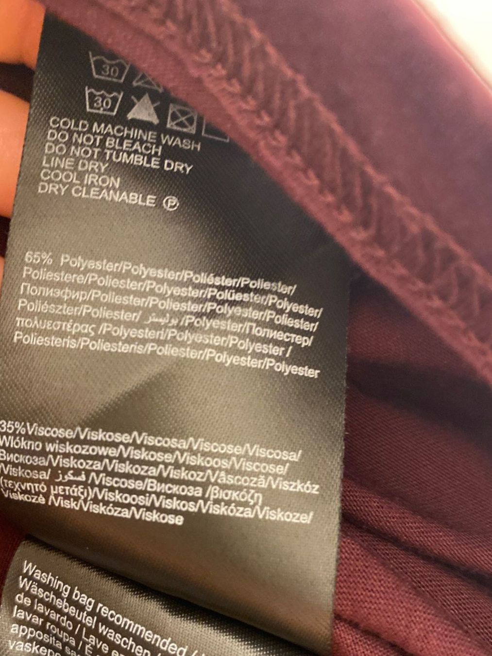 Vero Moda Camicette: Vero Moda Oberteil mit Spitze weinrot Gr. 52 – Usato da Pratteln venduto da a23_j2gs 3