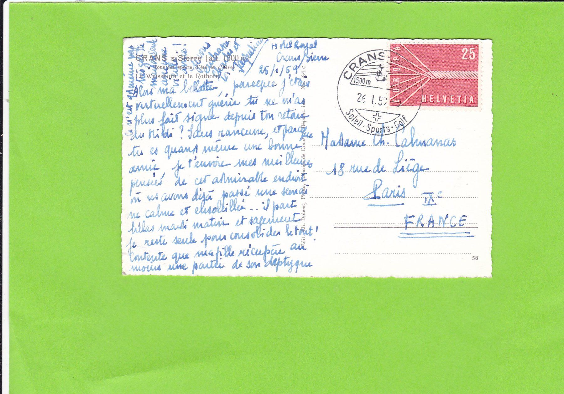 Cartes postales: Crans s/Sierre alt – D'occasion à St. Peterzell par neckertal 1