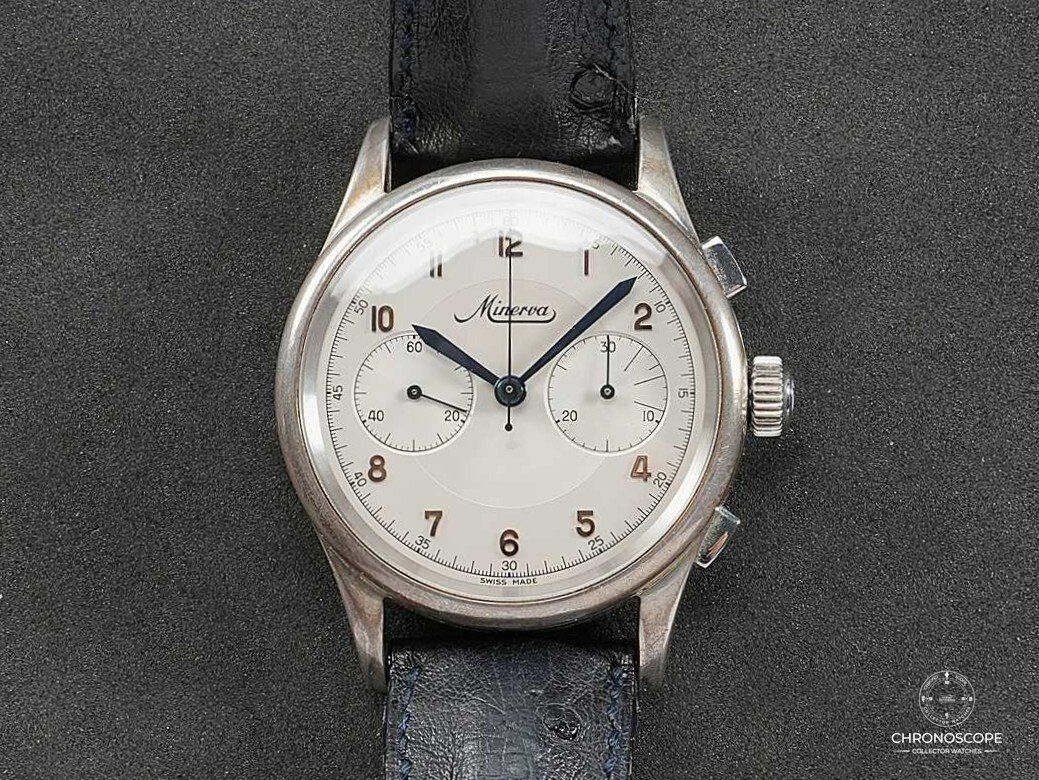 Orologi: Minerva AVUS II Chronograph Reference S22-A8A – Full Set – Usato da Luzern venduto da ChronoScope6004