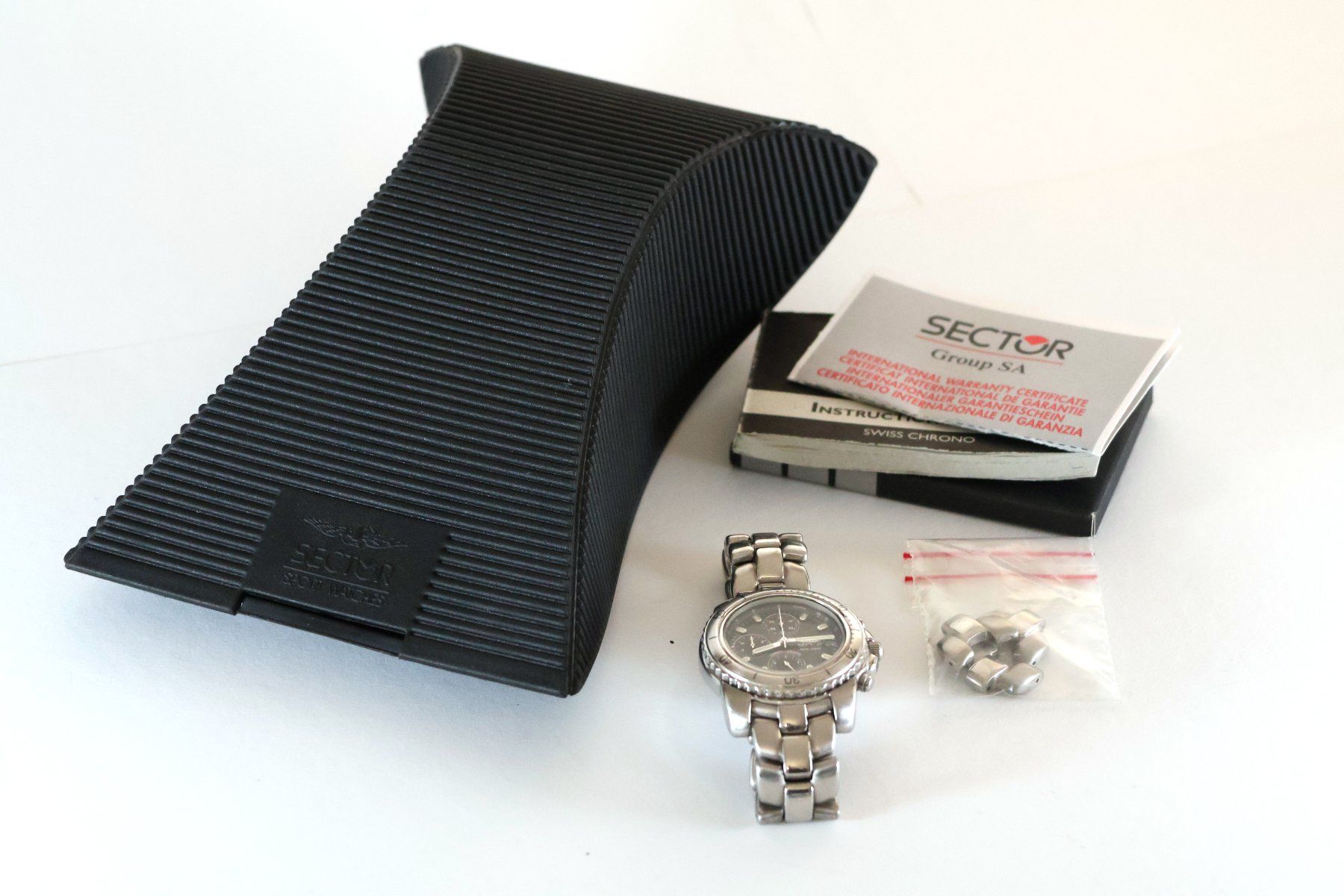Sector Orologi: Sector ADV 5500 Herren Chronograph, Box, Glieder – Usato da Bern venduto da drmaker 1