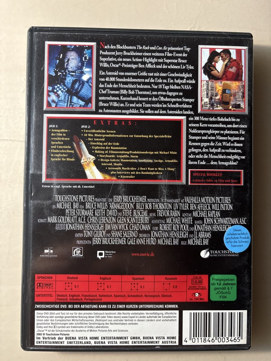 Tutti i DVDs: Armageddon Special Edition (0105) – Usato da Ruswil venduto da Slivio_ 1