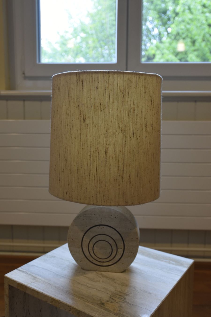 Lampade: Designklassiker Travertin Lampe Fratelli Manelli – Usato da Lichtensteig venduto da Polsterwerk 1