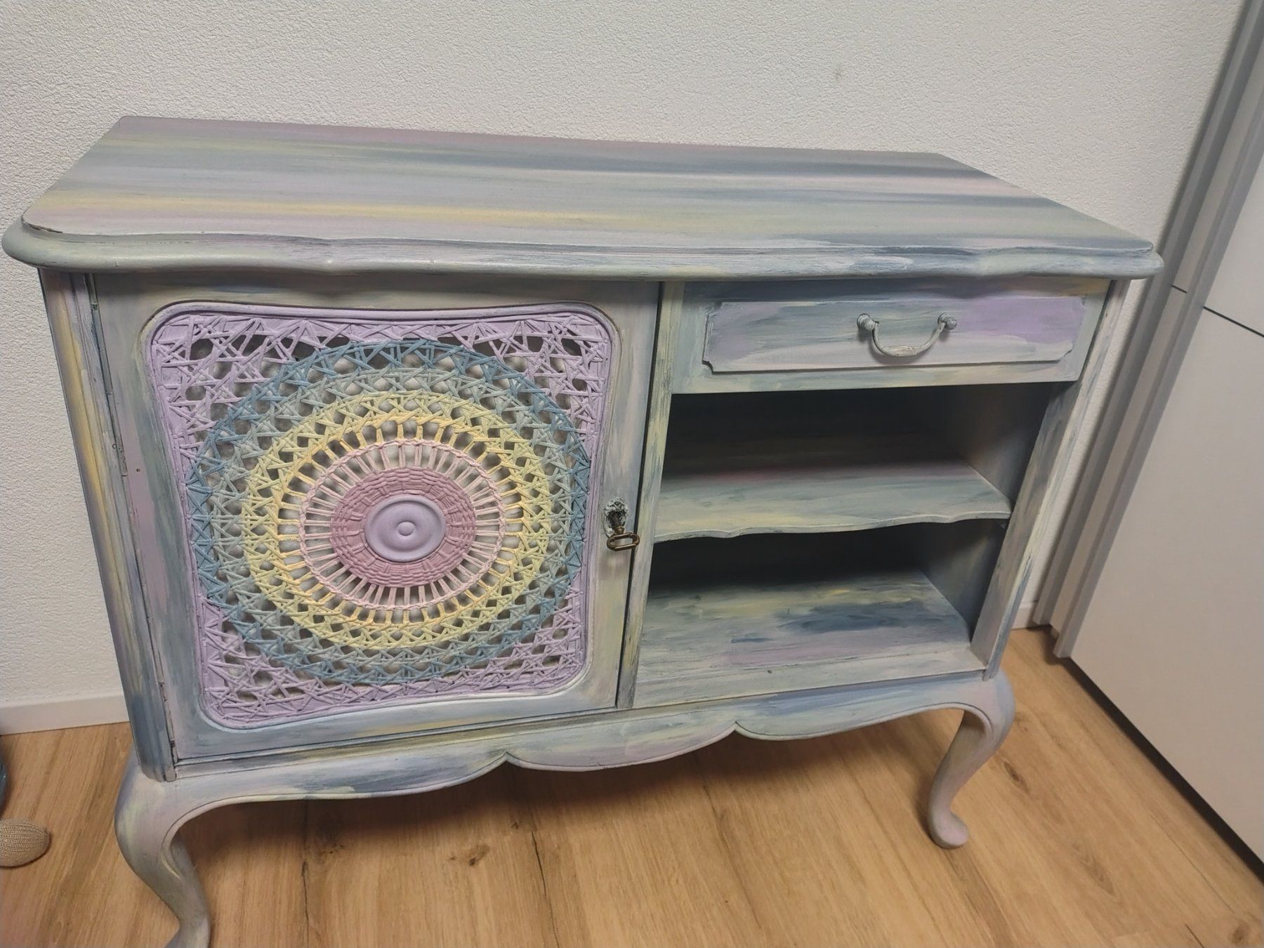Cassettiere: kleine Kommode, lila, shabby chic – Usato da Ried-Brig venduto da dia_657r