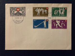 FDC Pro Patria 1951 ohne Adresse deutsch