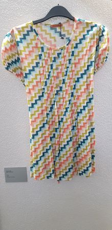 Schickes Osmanbey Sommerkleid Zickzackmuster Gr L - Neu