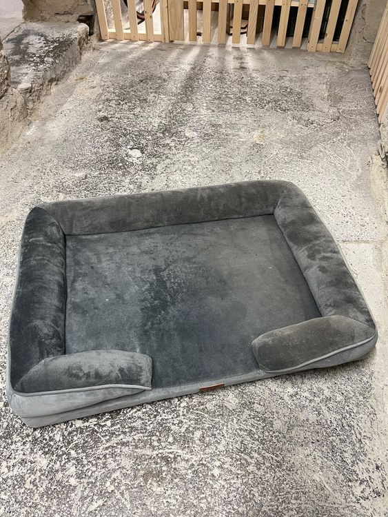Lebon Hundebett Lea-03 In Grau – Kuscheliges Bett Mit Erhöhtem Rand & Waschbarem Bezug