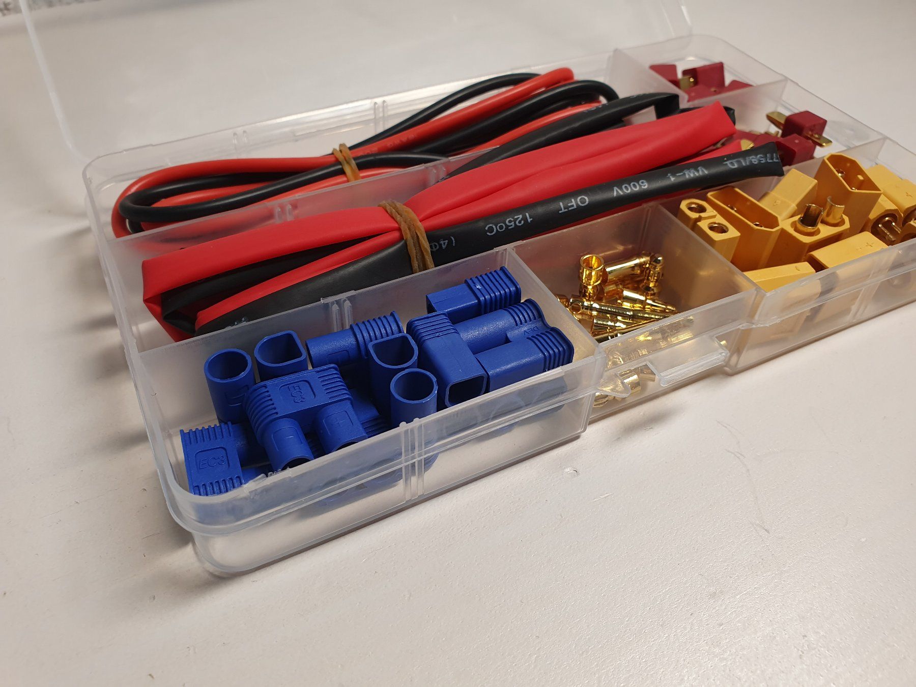 Elektronikbauteile: T-Stecker EC3 XT60 Stecker/Buchse 14 AWG Set Modellbau – Neu und originalverpackt aus Gossau SG von Puch-tech 4