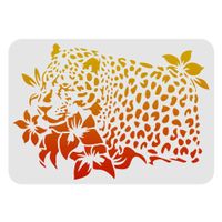 Kunststoff Schablone zum Malen "Leopard" 297x210mm