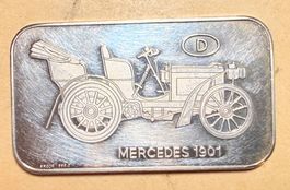 Silberbarren 1 Unze (999.0) – Argor SA – Motiv "Mercedes 190