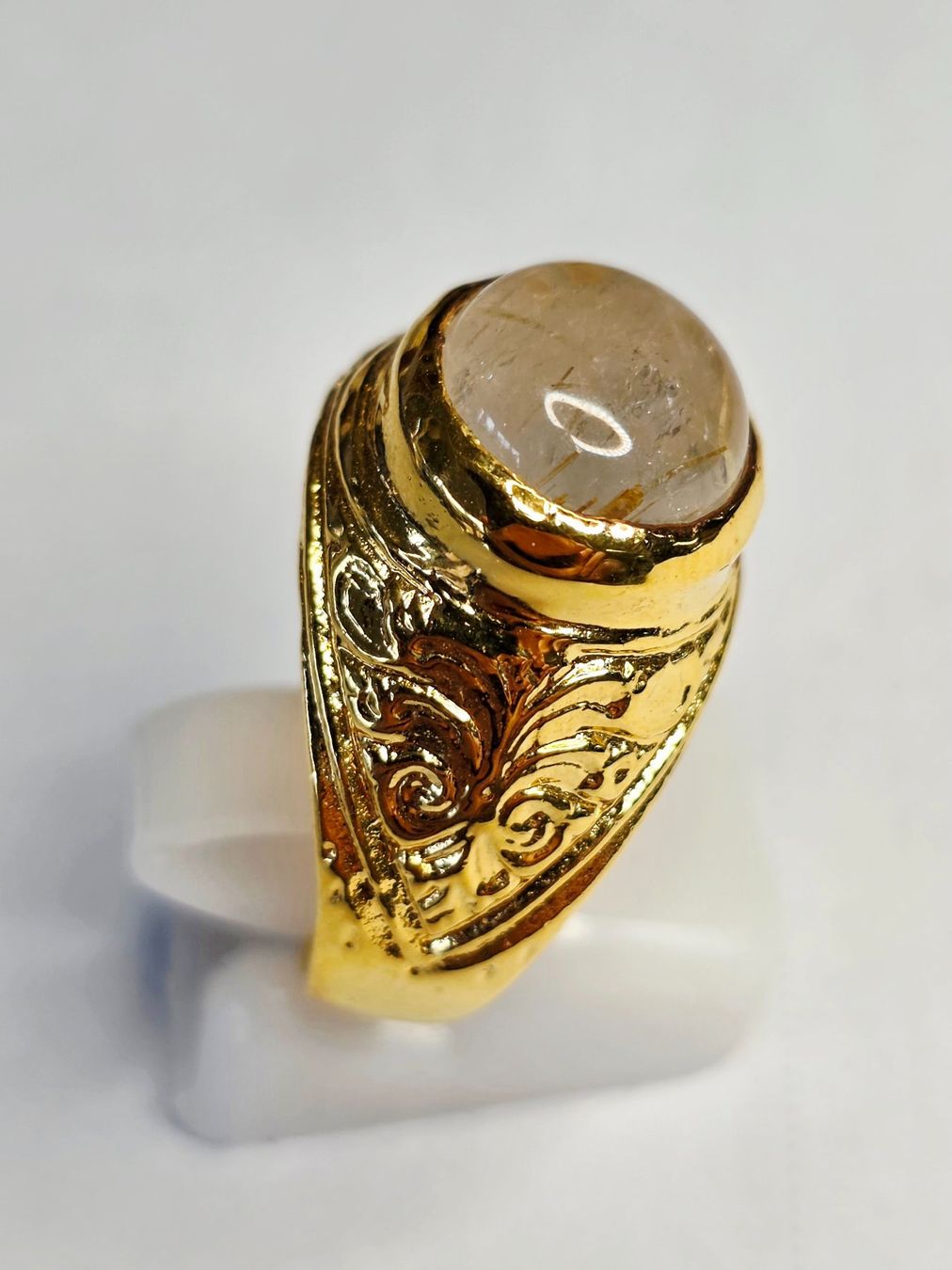 Anelli: Fingerring Rutil cabochon – Nuovo (secondo la descrizione) da Zürich venduto da Benedikt21 5