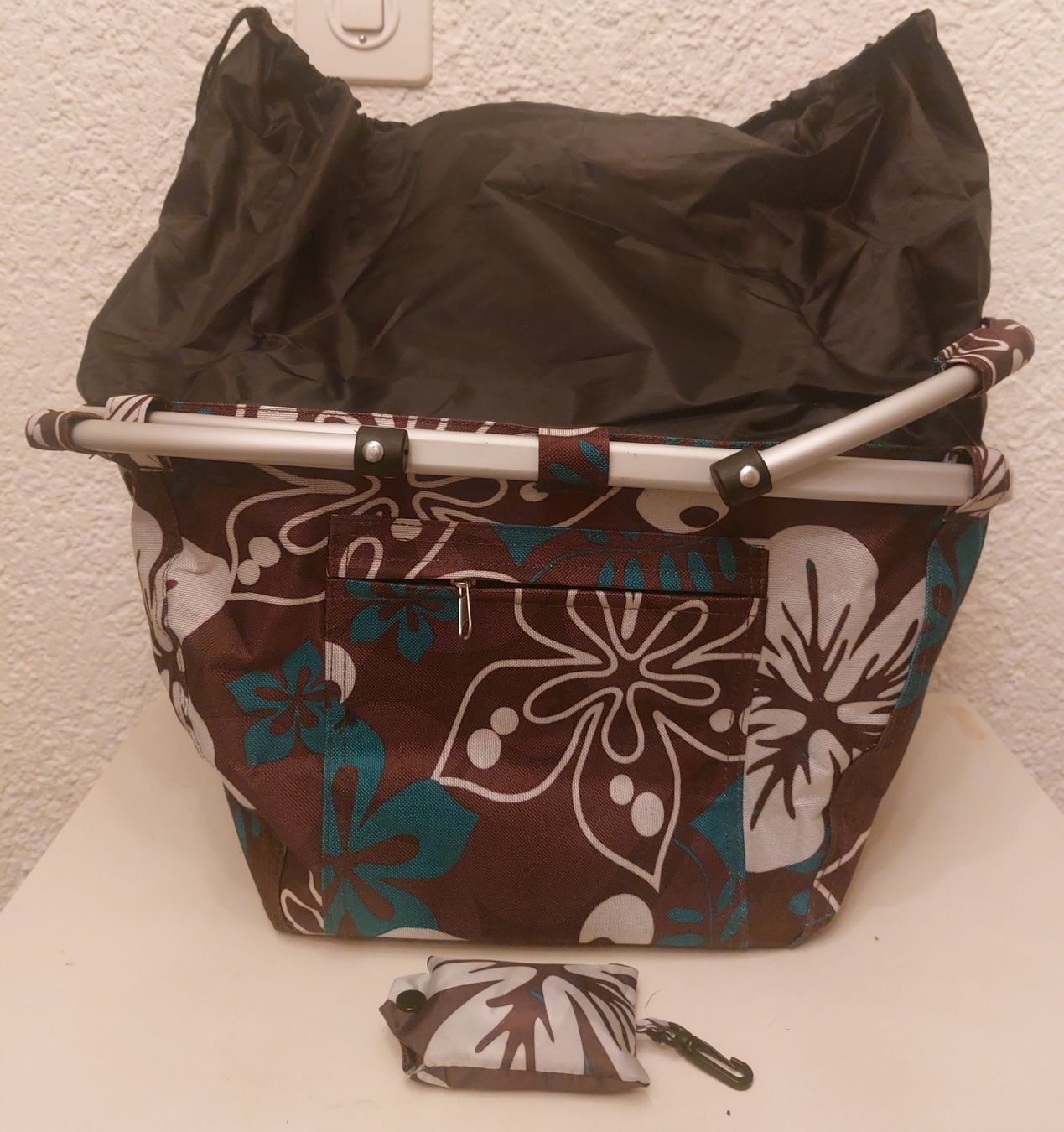 Altro per la casa: Praktischer Einkaufskorb / Picknickkorb mit Blumenmuster – Nuovo (secondo la descrizione) da Horgen venduto da Angel0010 1
