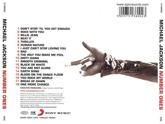 CD: Jackson Michael: Number Ones CD – Nuovo e nell'imballaggio originale da Steinhausen venduto da Vilivinili 1