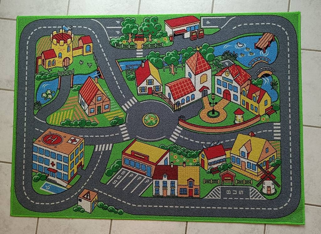Tappeti: Spielteppich "Stadt", ca. 94x 131cm – Usato da Münchenstein venduto da Bouba3