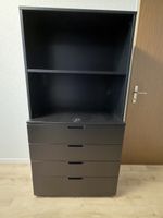 IKEA Galant Schwarz Holzkommode Regal Schloss Code Schublade