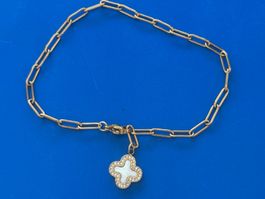 Luxus Elegante Edelsthal Armband Farbe : Gold