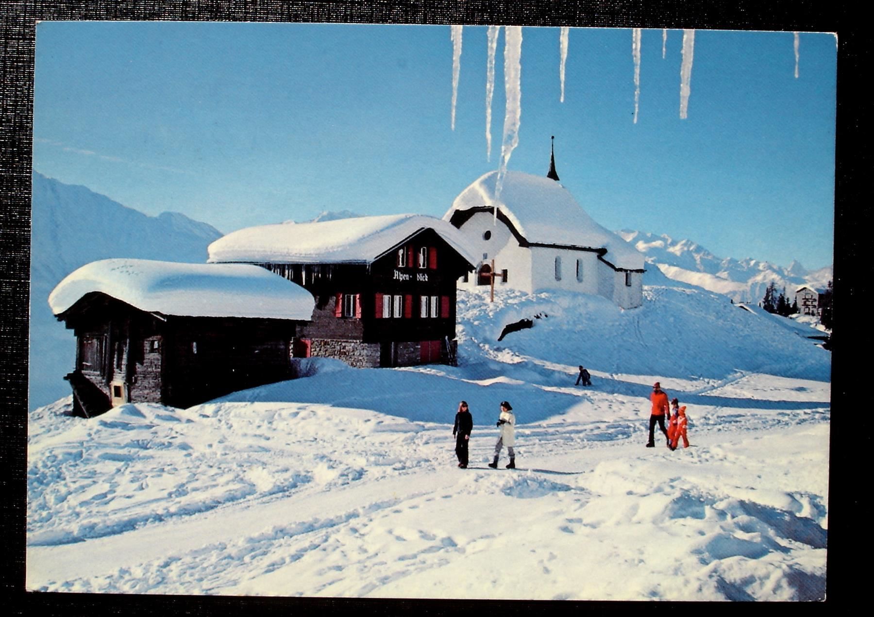 Ansichtskarten: BETTMERALP Kapelle – Gebraucht aus Jona von philajona