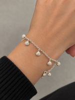 Ringe Silber Echte925 Armband mit Muschel-Anhängern (Vintage