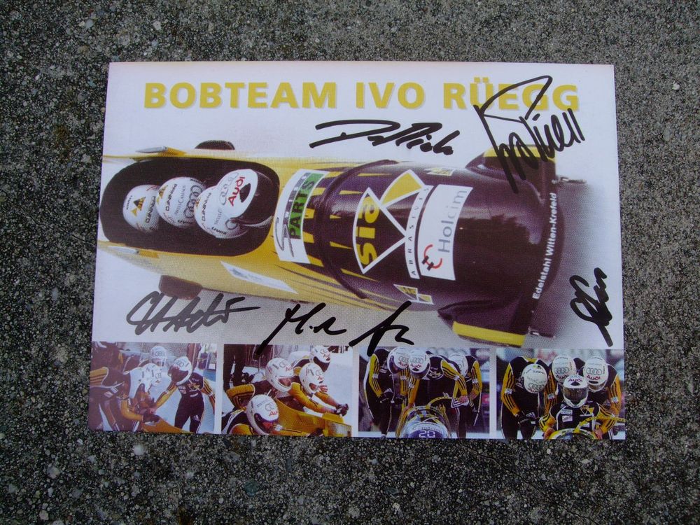 BOBTEAM IVO RÜEGG (CH) AUTOGRAMMKARTE Kaufen auf Ricardo