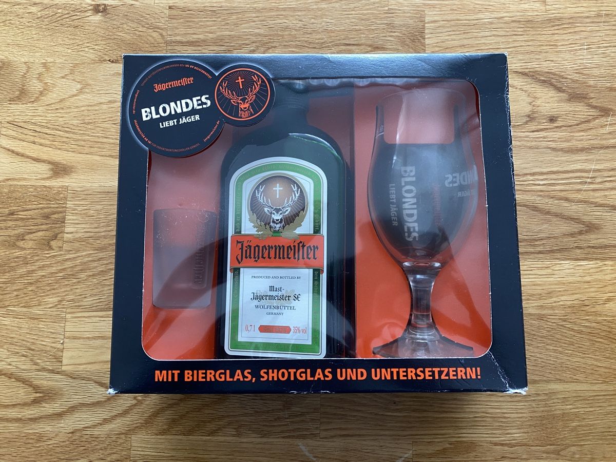 Bevande alcoliche: Jägermeister Blondes Liebt Jäger original – Nuovo e nell'imballaggio originale da Beinwil am See venduto da Mpmmechanik