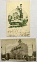 2 AK 1925 Zürich Enge Kirche u. ETH  Maschinen-Laboratorium.